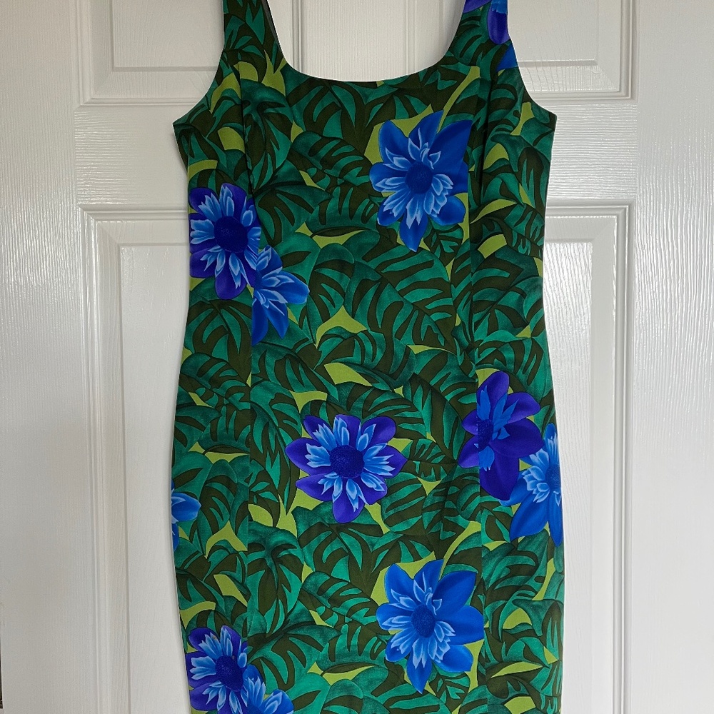 Gillian Floral 100% Silk Dress